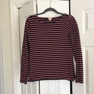 Pink and blue stripped J. Crew Sailor Top